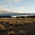 Morgennebel an der  Sossus Dune Lodge