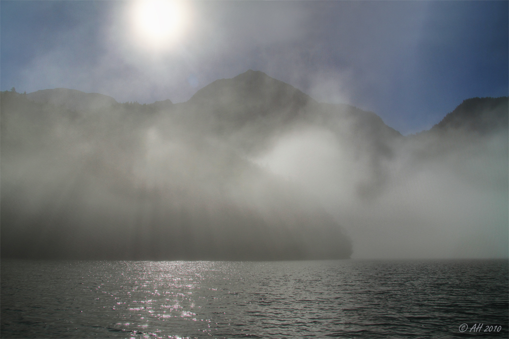 Morgennebel auf dem Königssee