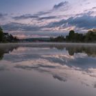 Morgennebel auf der Weser