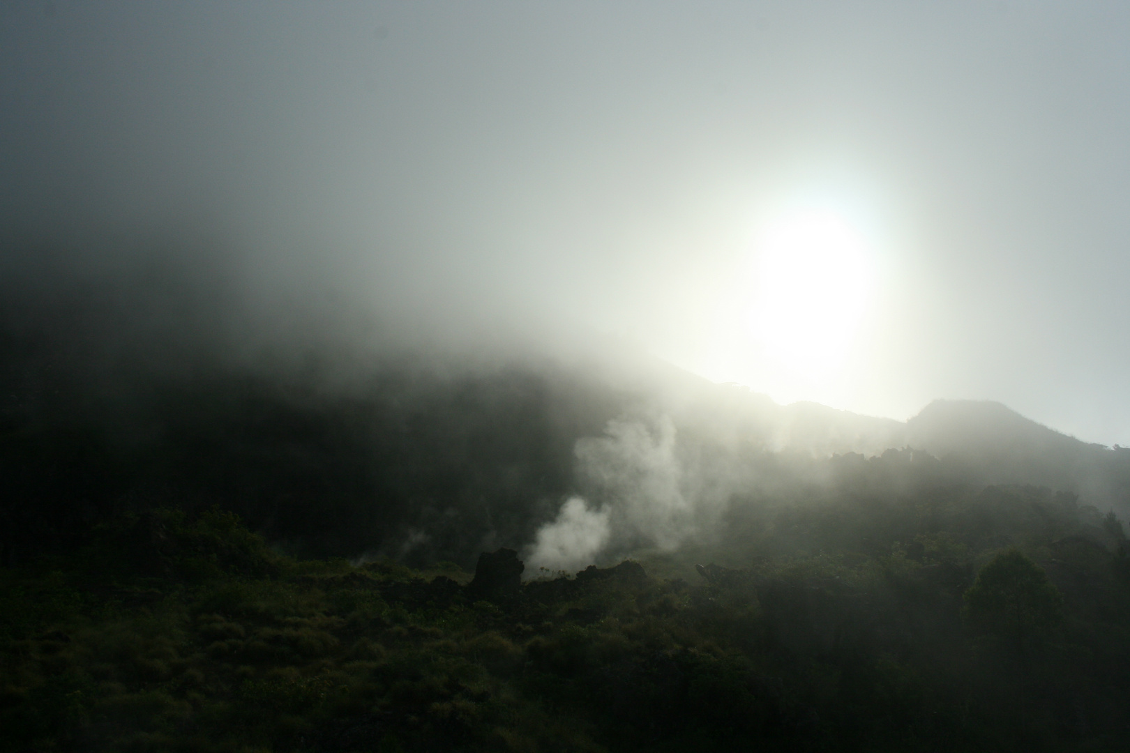 Morgennebel auf'm Vulkan