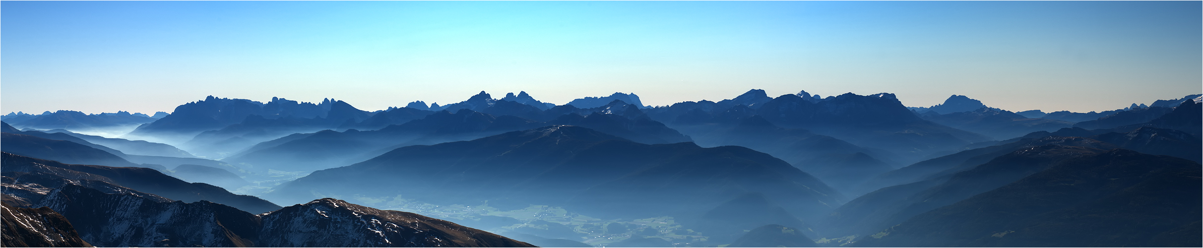 ... Morgennebel - Dolomiten - Südtirol ...