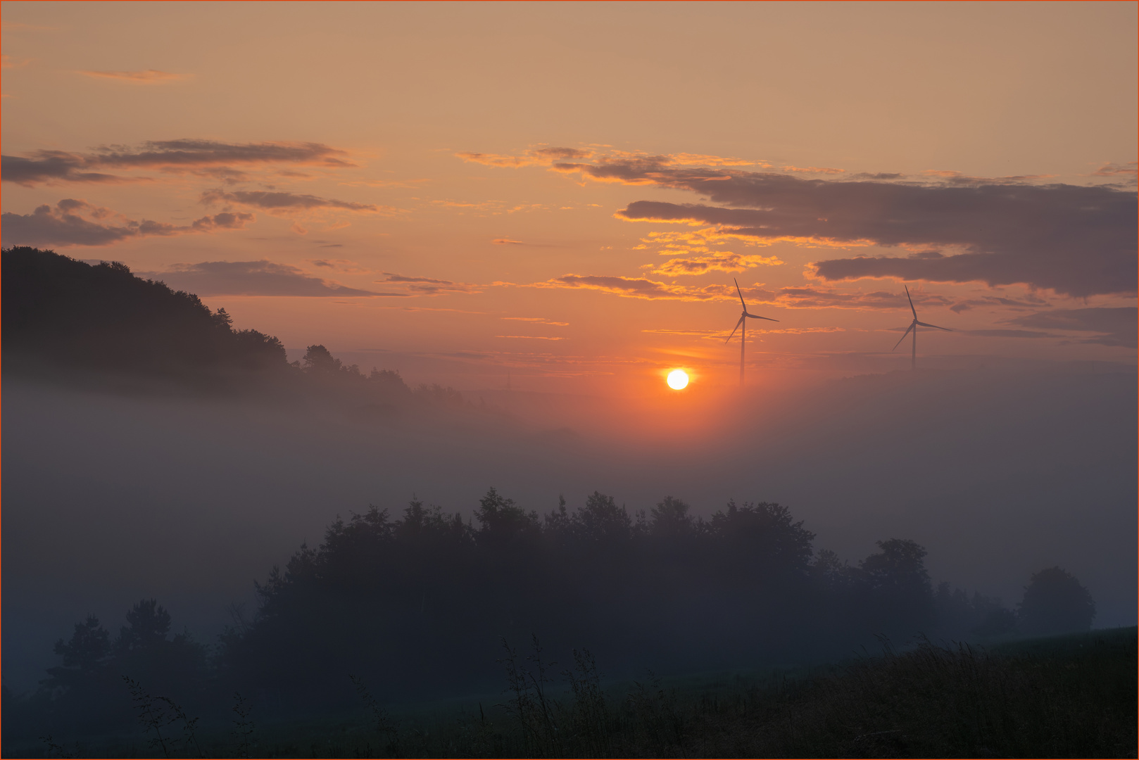 Morgennebel im Bauland