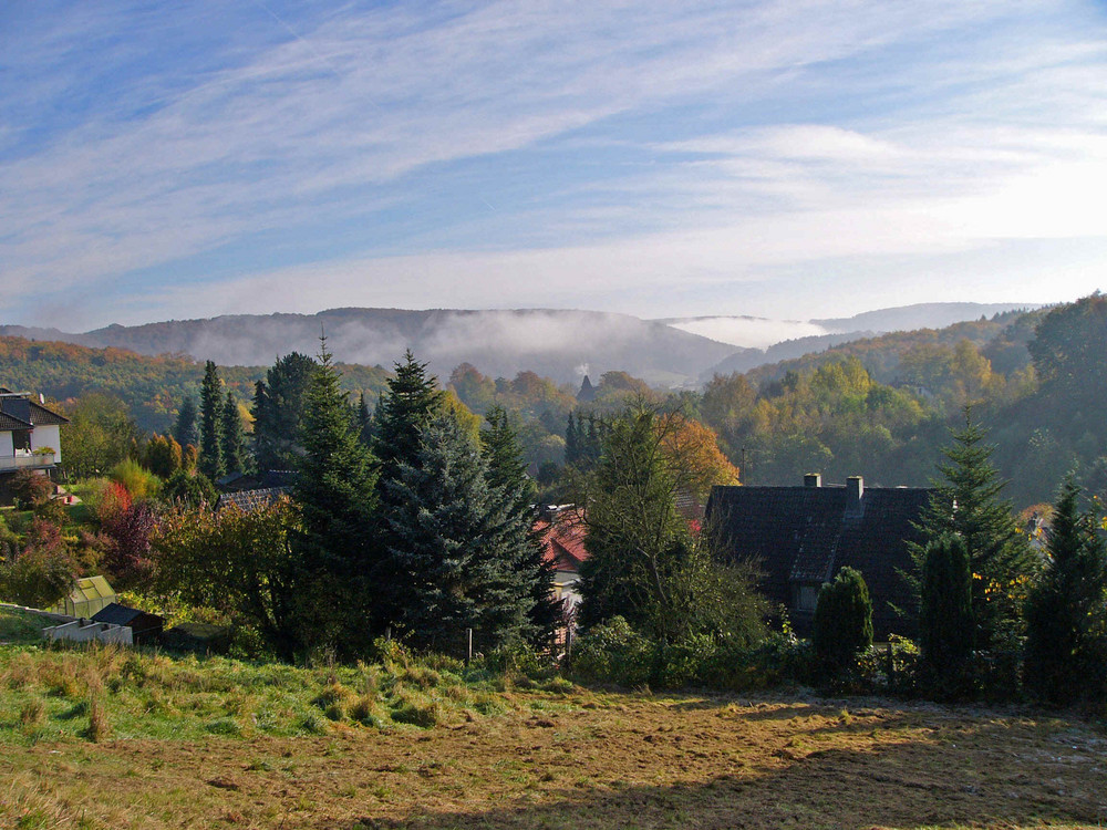 Morgennebel im Fuldatal