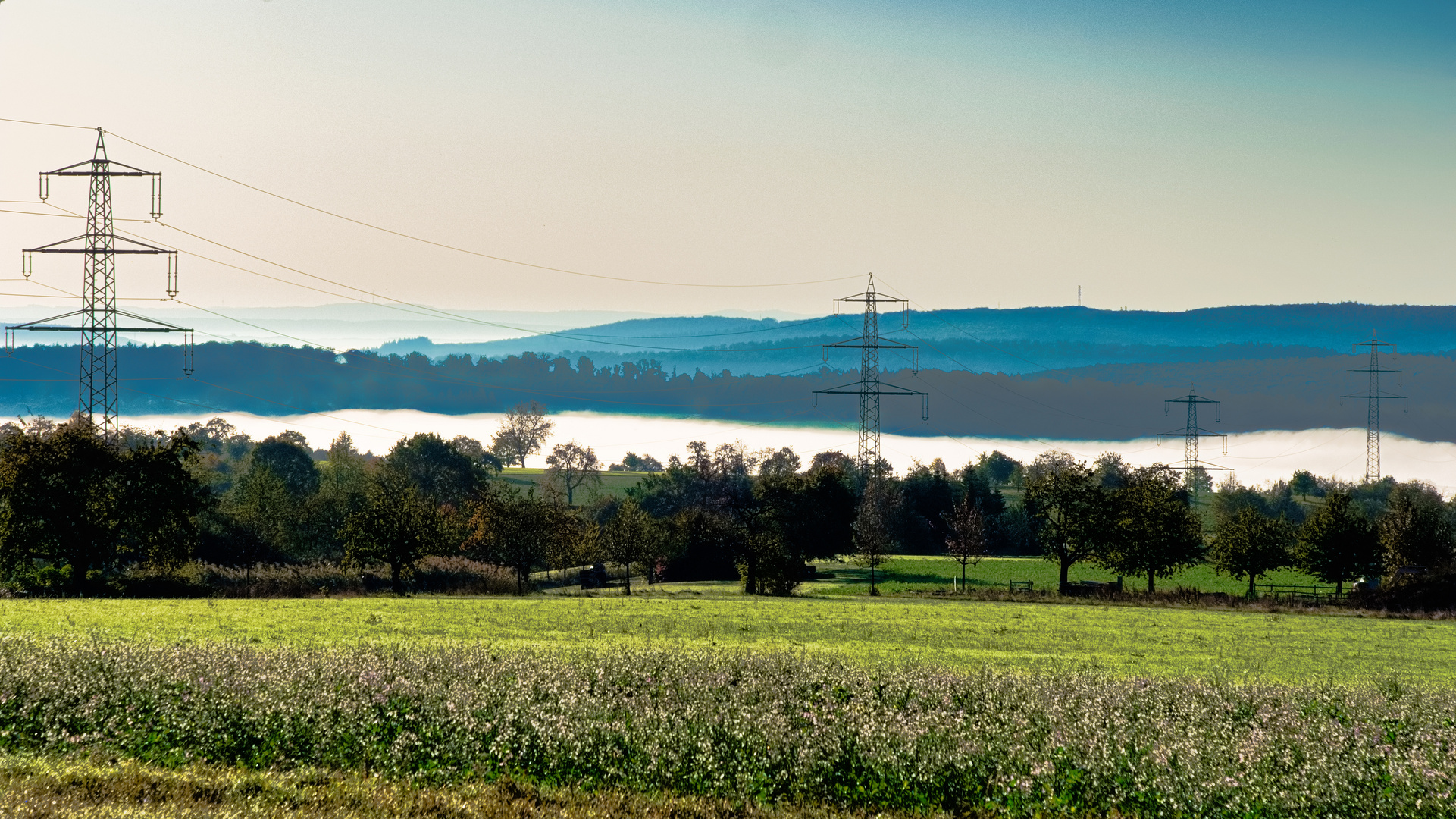 Morgennebel im Odenwald Tal