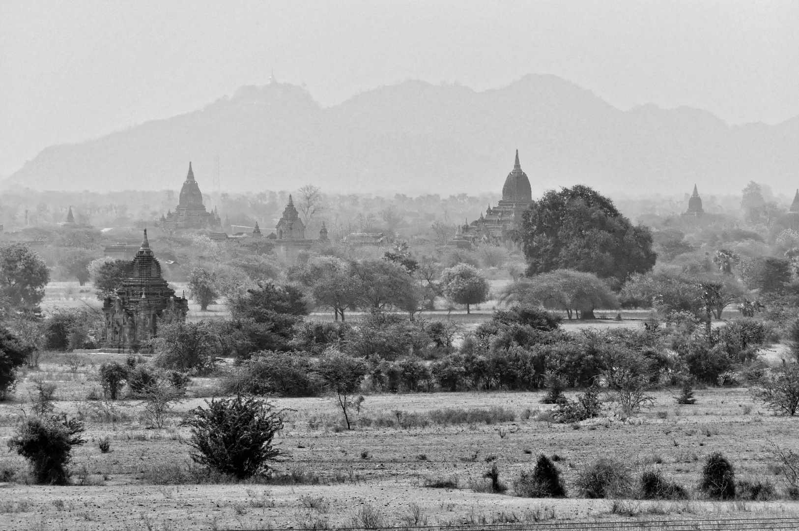 Morgennebel in Bagan