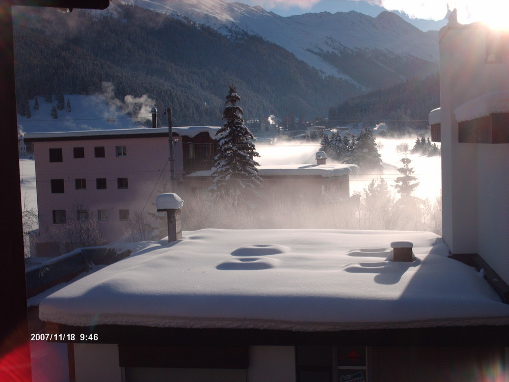 Morgennebel in Davos
