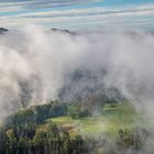 Morgennebel in den Bergen