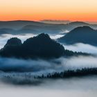 Morgennebel in der Hinteren Sächsischen Schweiz