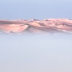 Morgennebel in der Rub al-Khali