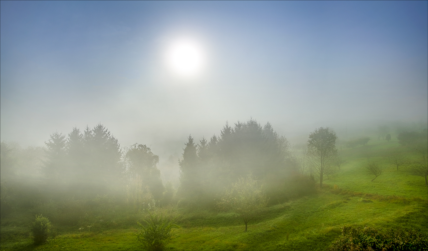 Morgennebel in der Steiermark