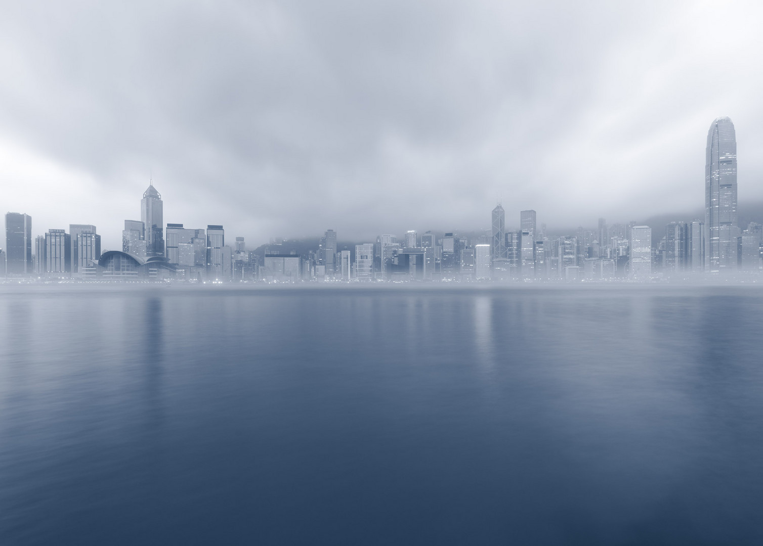 Morgennebel in Hongkong