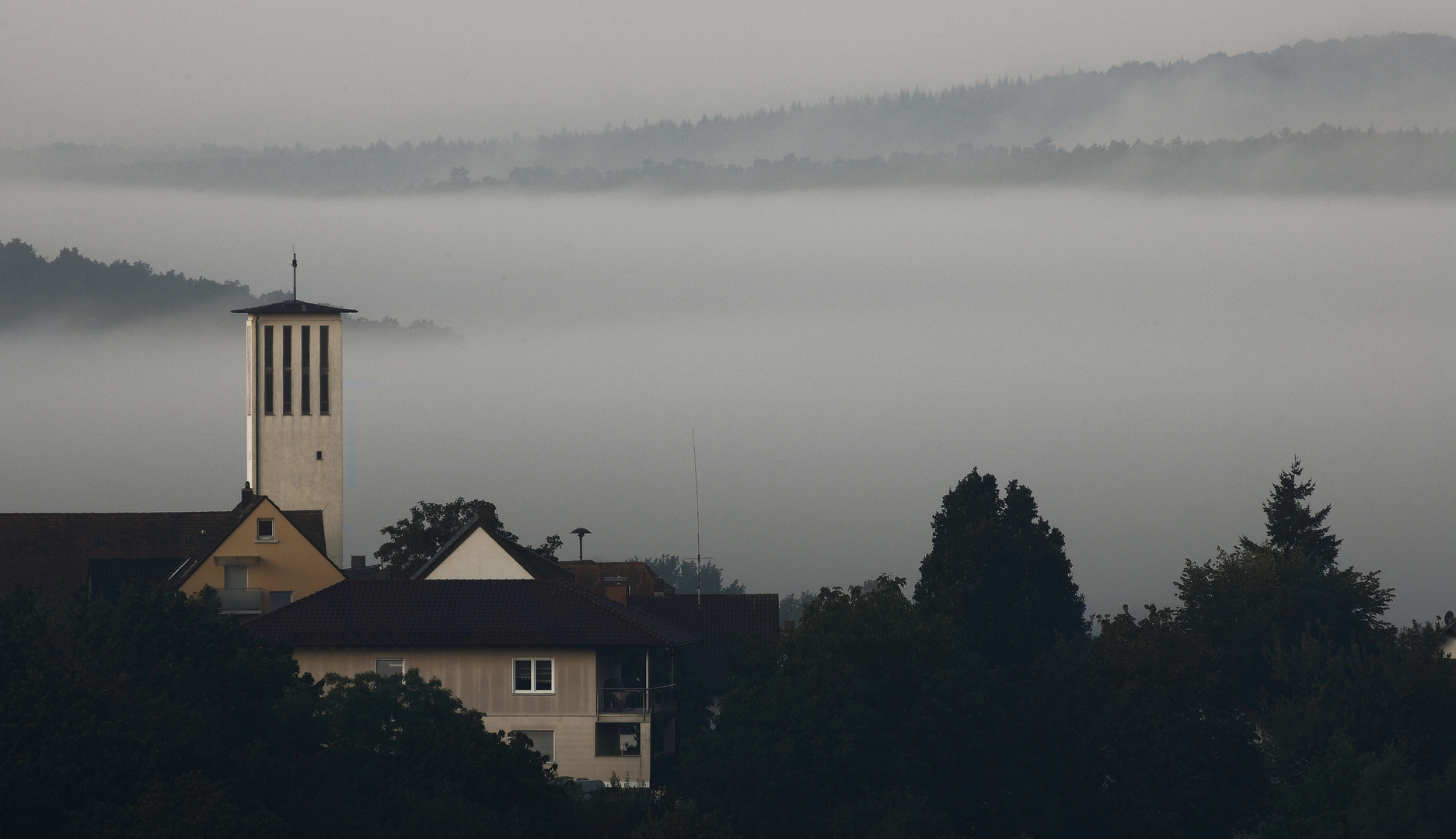 Morgennebel in Künzell