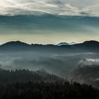 Morgennebel über dem Kirnitzschtal