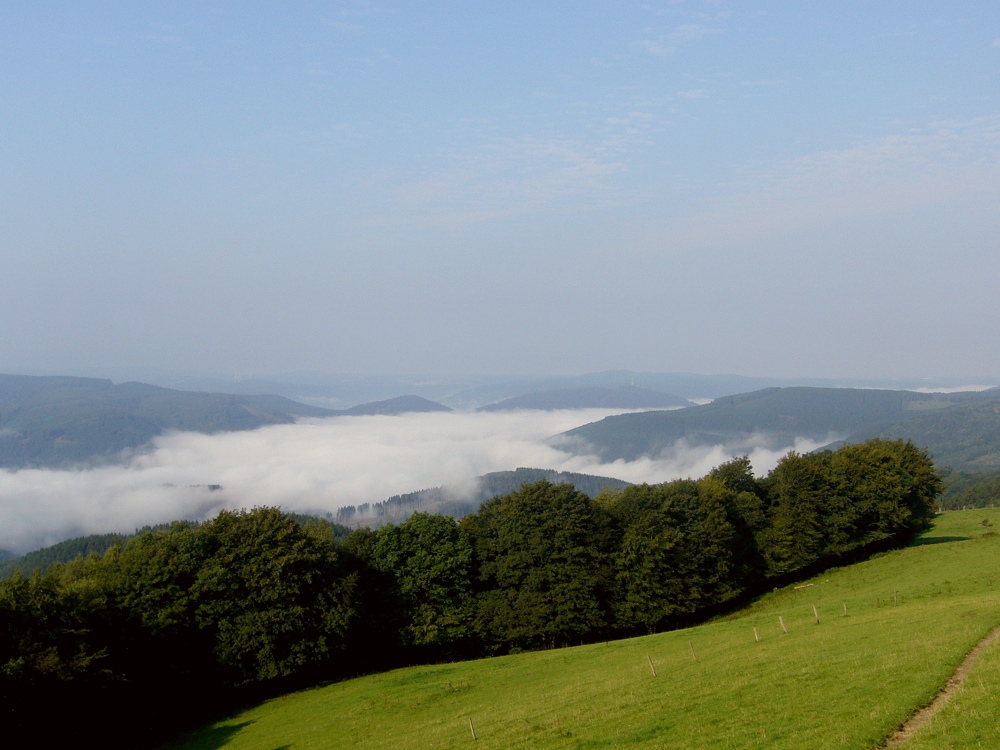 Morgennebel über dem Lennetal