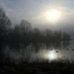 Morgennebel über dem Möhnesee