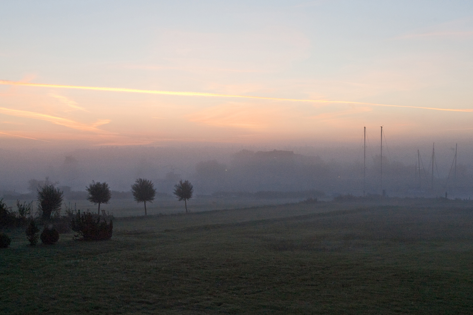 Morgennebel über der Baaber Bek