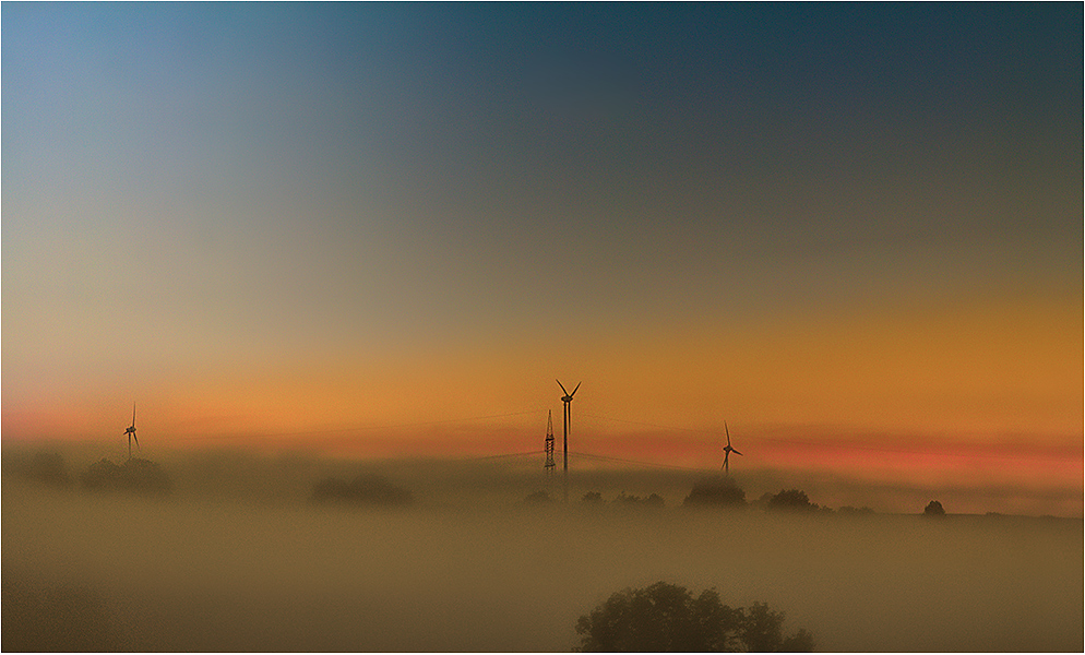 ... Morgennebel über Döbeln ...