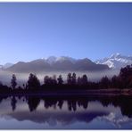 Morgennebel über Lake Matheson