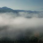 Morgennebel über Pienza