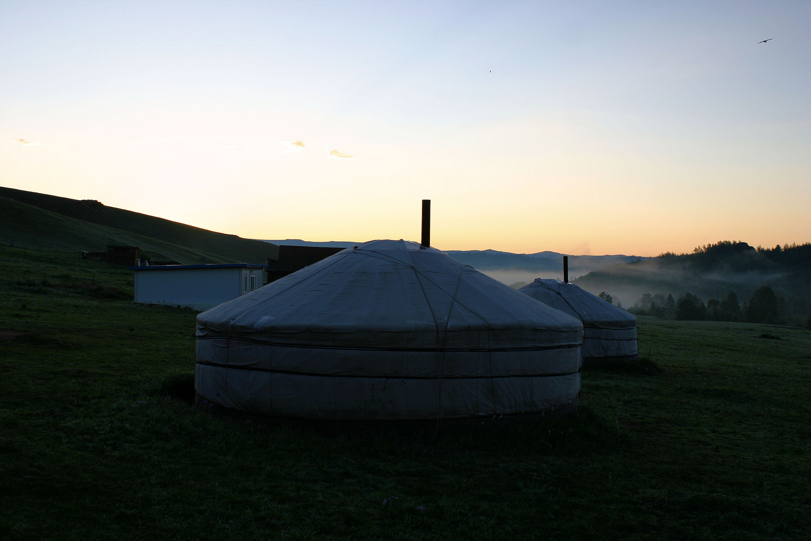 Morgennebel und Morgenlicht