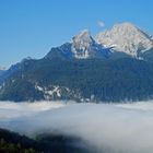 Morgennebel unter dem Watzmann