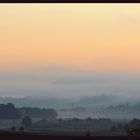 Morgennebel unter der Raniser Burg