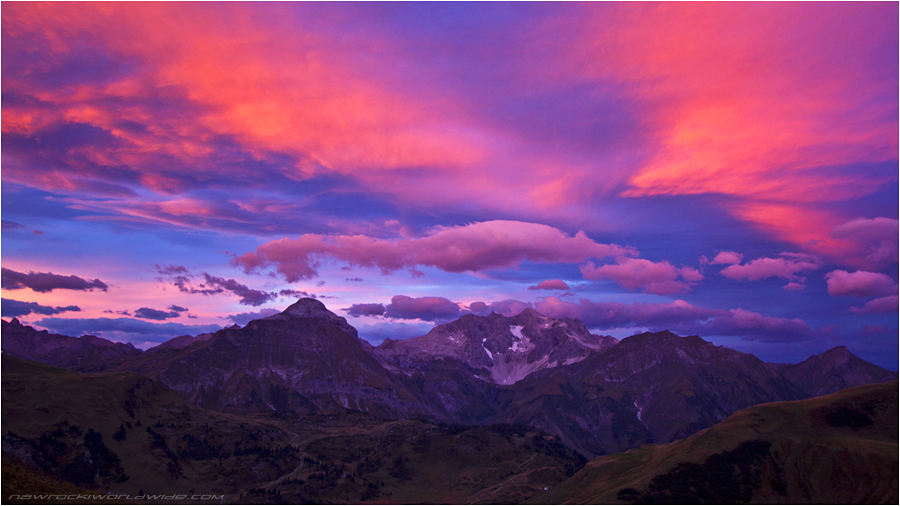 Morgenpanorama Lechtaler Alpen