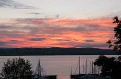 Morgenroete am Bodensee