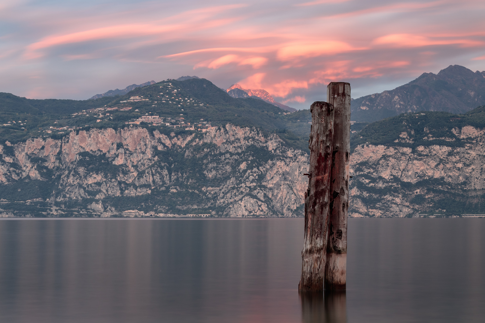 Morgenröte am Gardasee