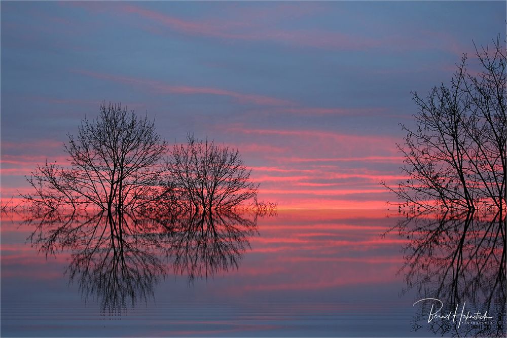 Morgenröte am linken Niederrhein ....