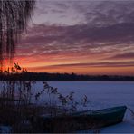 Morgenröte am See