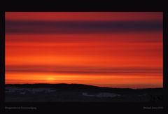 Morgenröte mit Sonnenaufgang