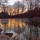 Morgenröte über dem Lasbachteich