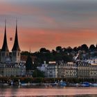 Morgenröte über Luzern