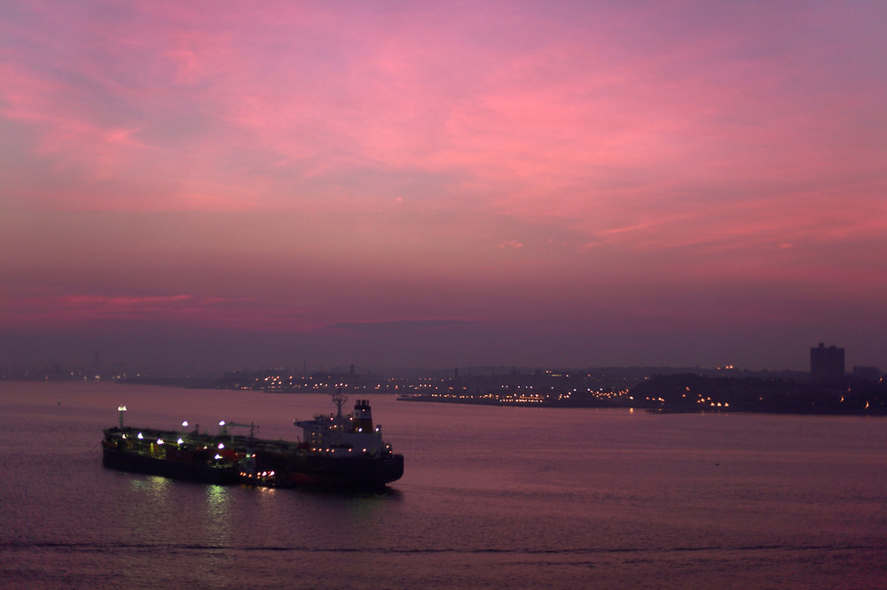 Morgenröte vor Manhattan