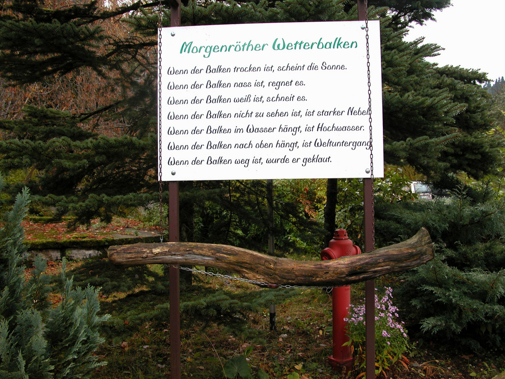 Morgenröthe Wetterbericht !