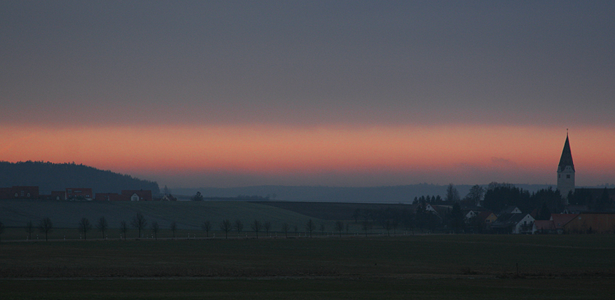 Morgenromantik in einem Kaff am Wegesrand