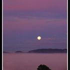Morgenrosa mit Monduntergang