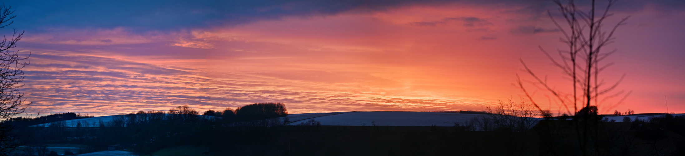 Morgenrot am 27.1.2021