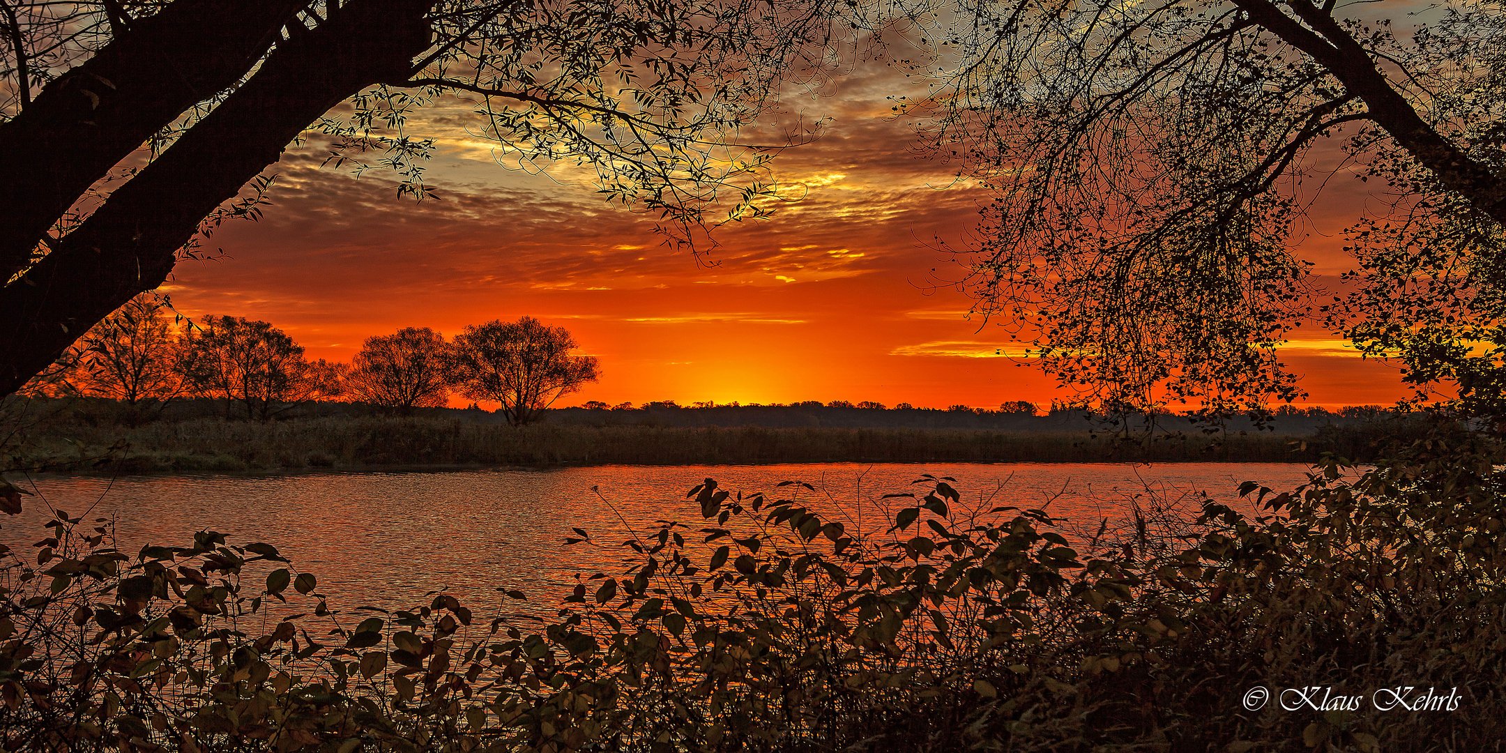 Morgenrot am Beetzsee