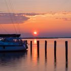 Morgenrot am Bodden