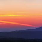 Morgenrot am Hohen Schneeberg von Böhmen aus...