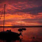 Morgenrot am Starnbergersee