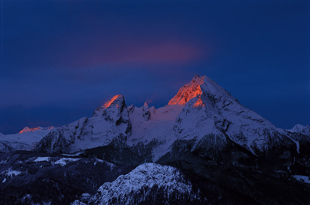 Morgenrot am Watzmann