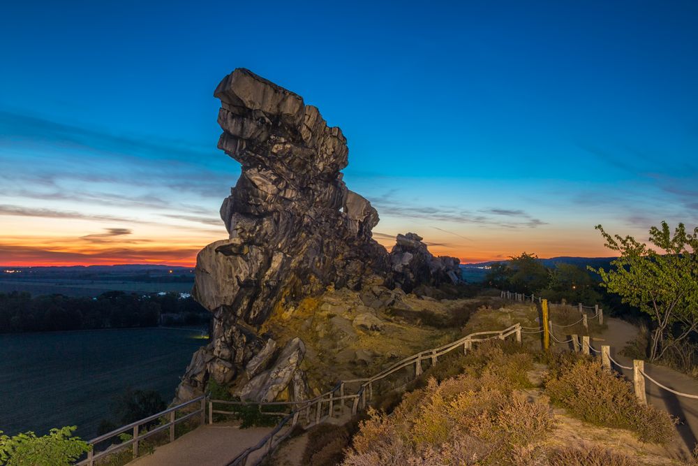 Morgenrot an der Teufelsmauer