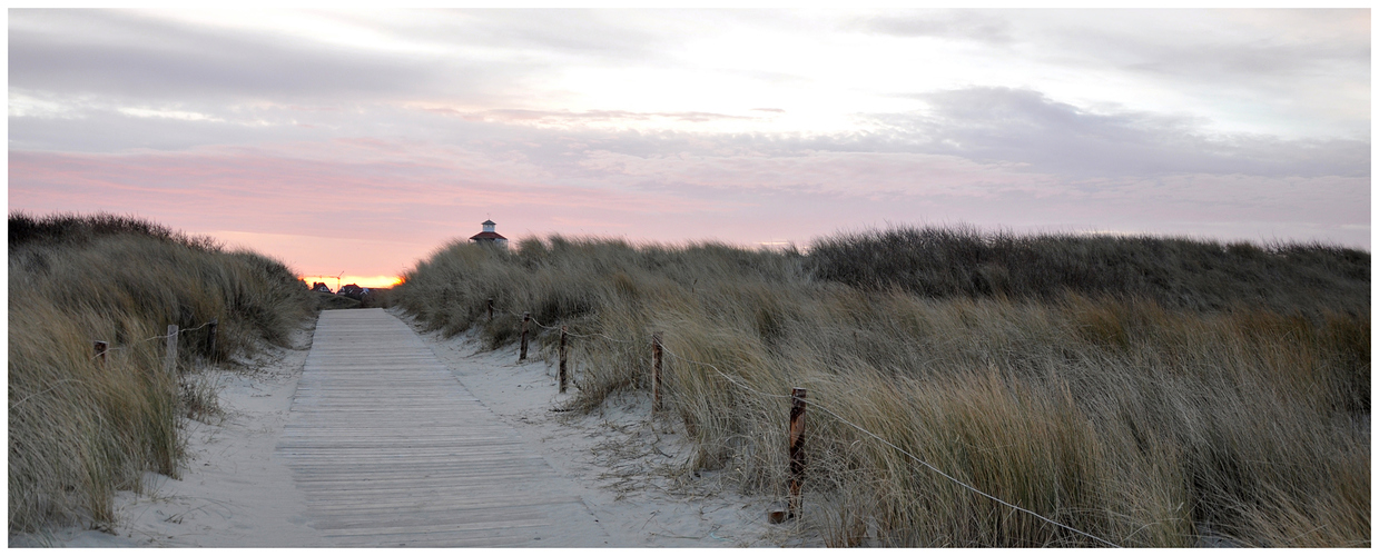 Morgenrot auf Langeoog