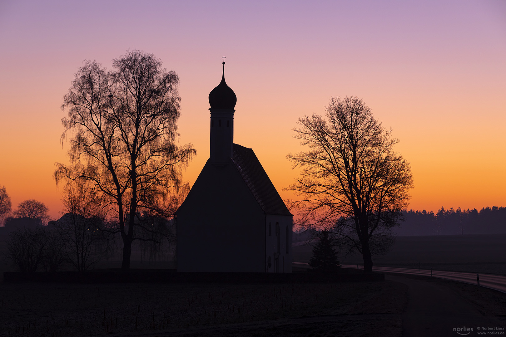 Morgenrot bei St. Maria Zell