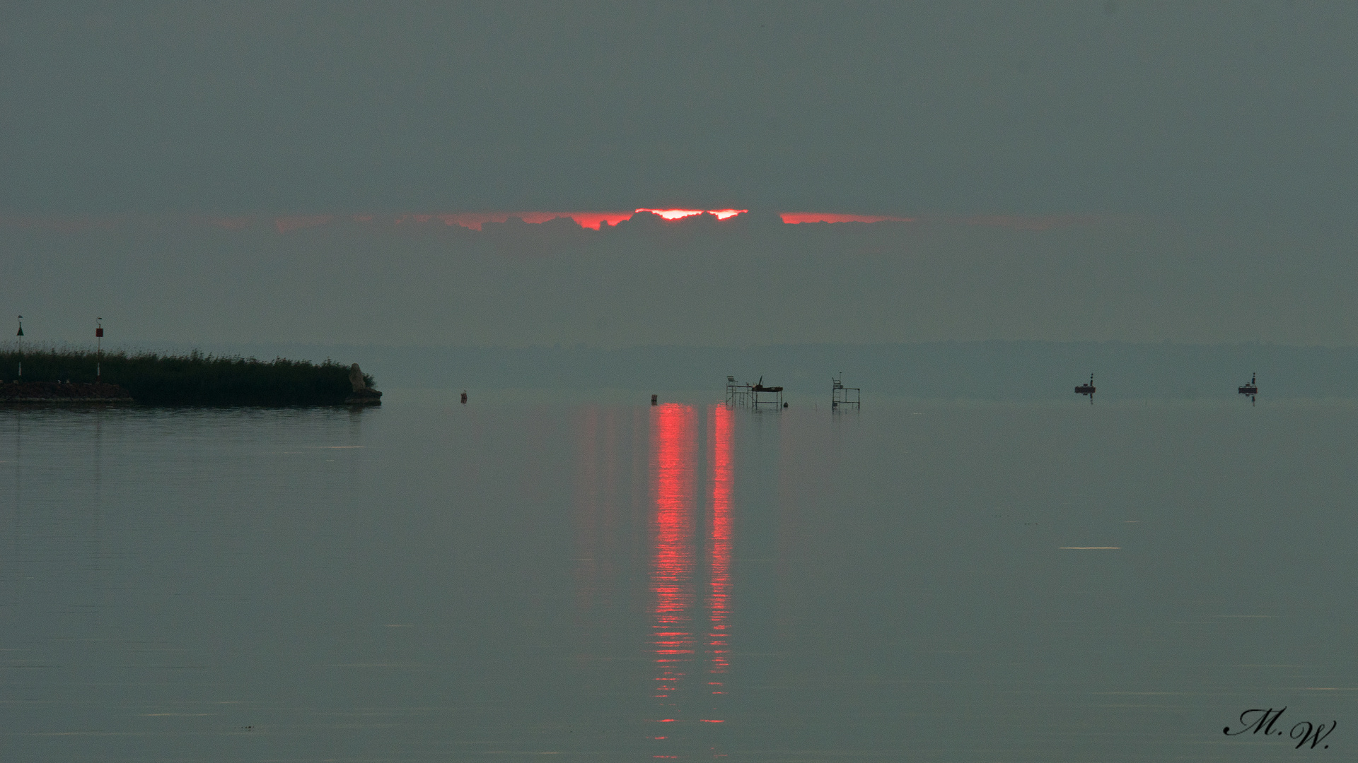 Morgenrot durch Wolken