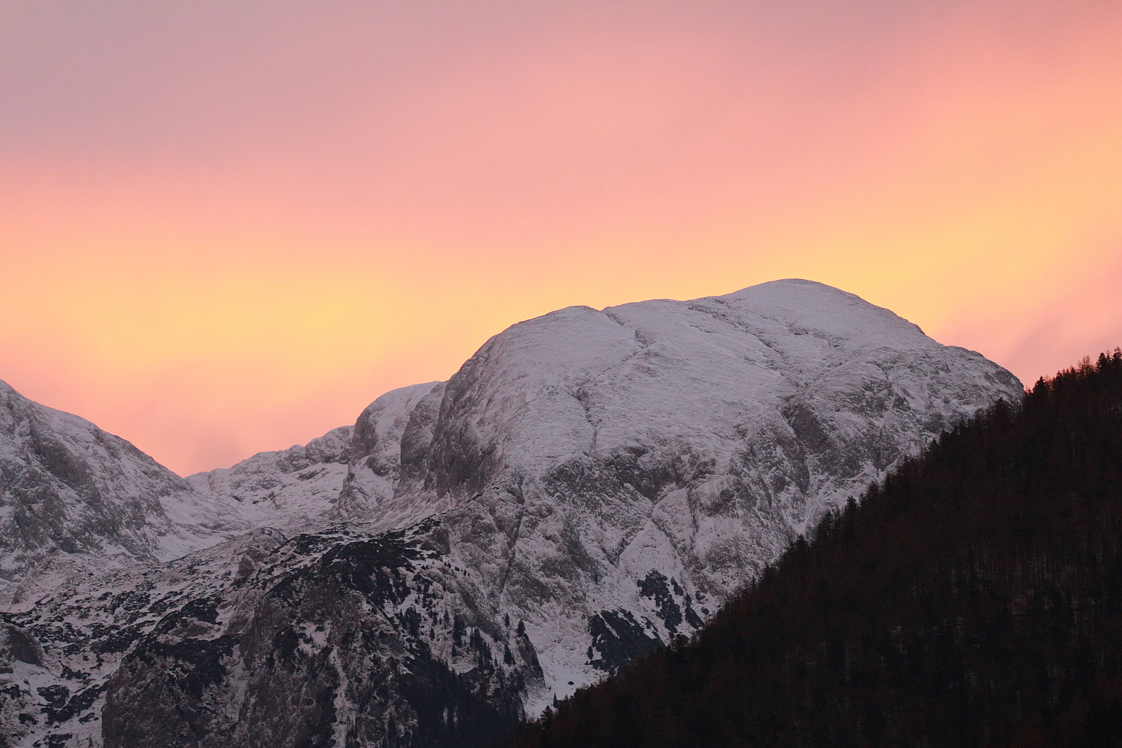 Morgenrot im Berchtesgadener Land