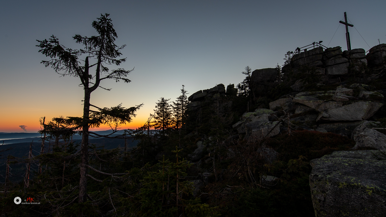 Morgenrot im Böhmerwald